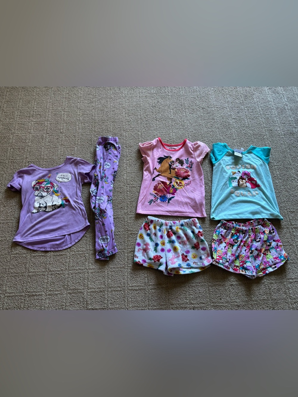 Girls size 6 pajamas bundle